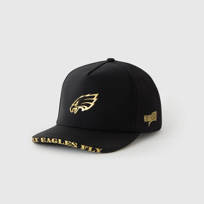 Black & Gold Eagle Statement Hat