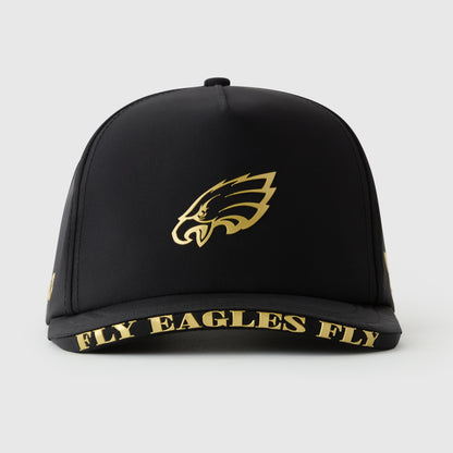 Black & Gold Eagle Statement Hat