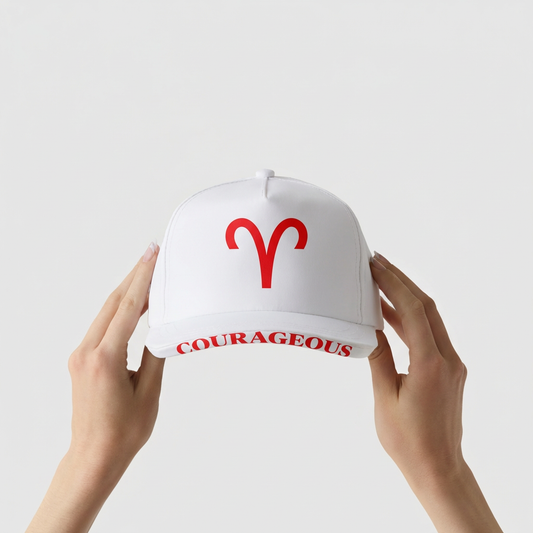 ARIES - COURAGEOUS - WHITE AND RED