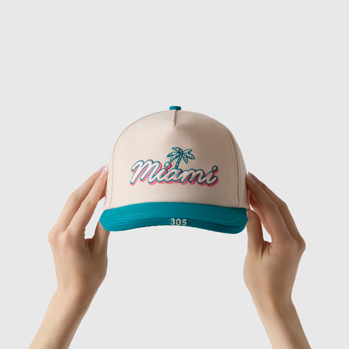 Miami Neon Palms Hat