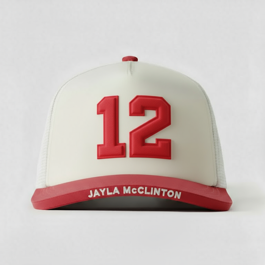 12 Jayla McClinton - Red and Off White