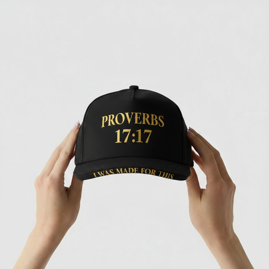Proverbs 17:17 Black Gold - Scripture