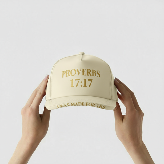 Proverbs 17:17 Ivory Gold - Scripture