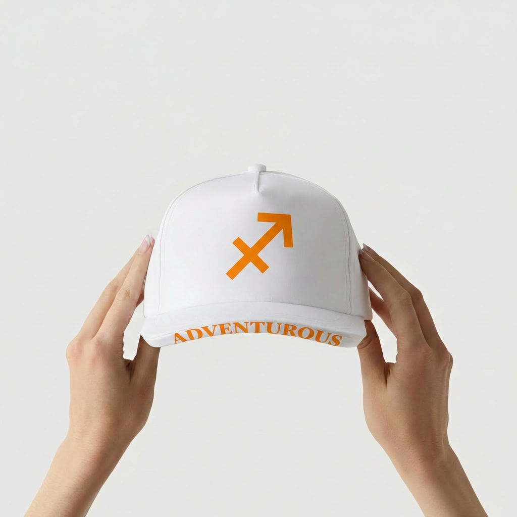 SAGITTARIUS - ADVENTUROUS - WHITE AND ORANGE