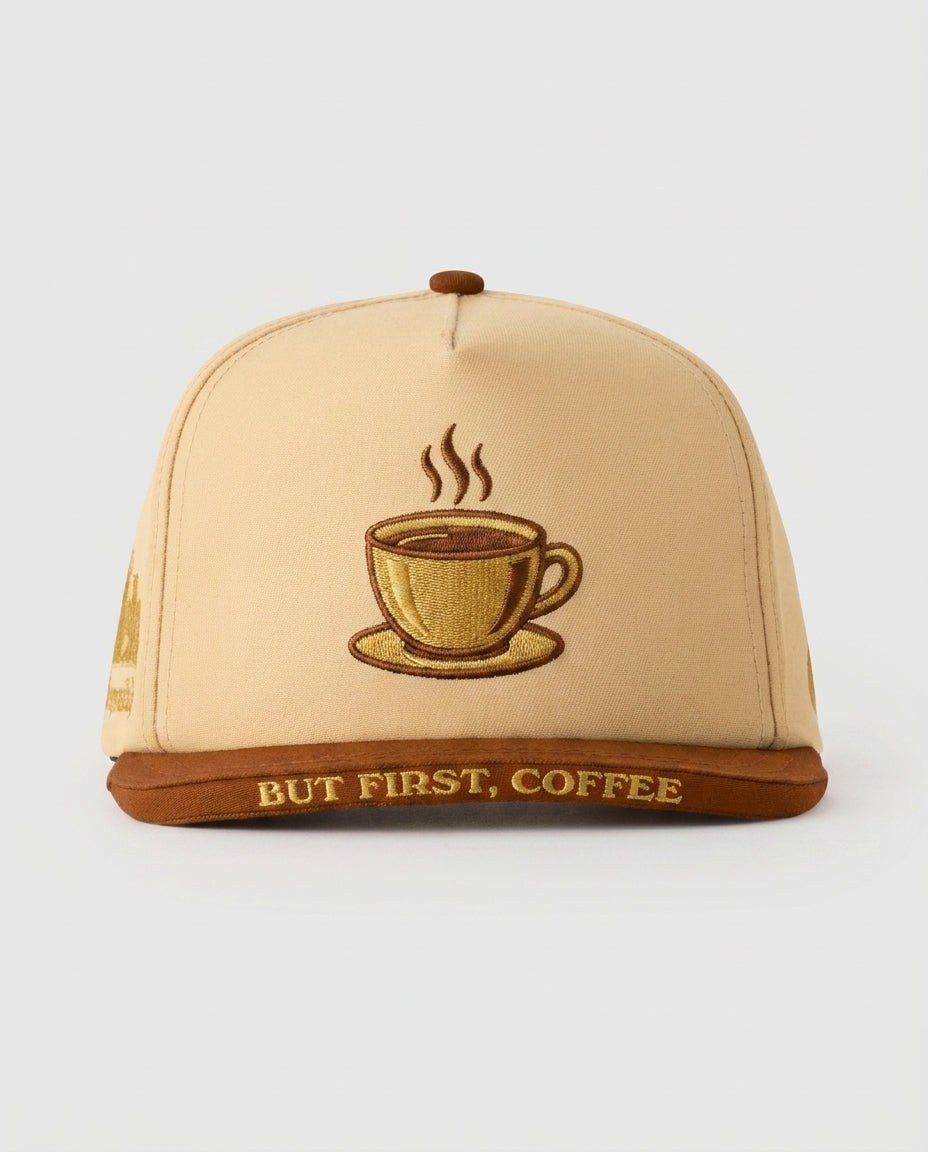 Flavor Caps Drop — A steaming coffee cup