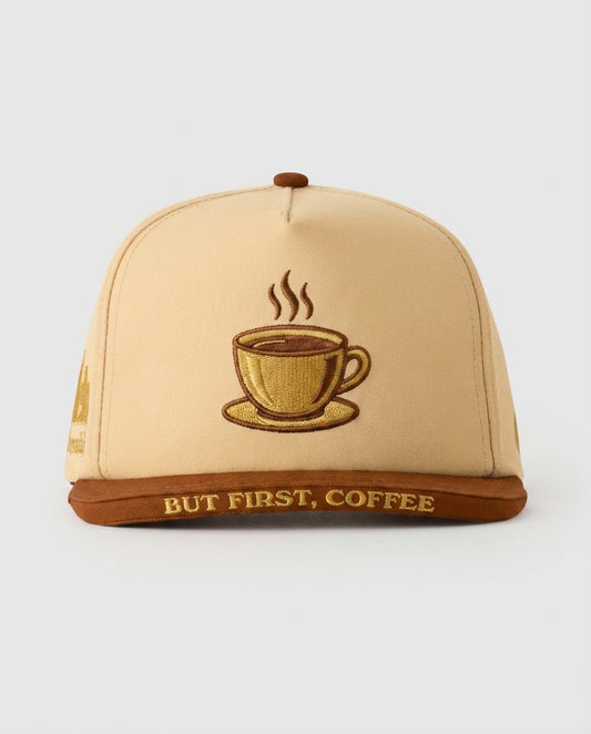 Flavor Caps Drop — A steaming coffee cup