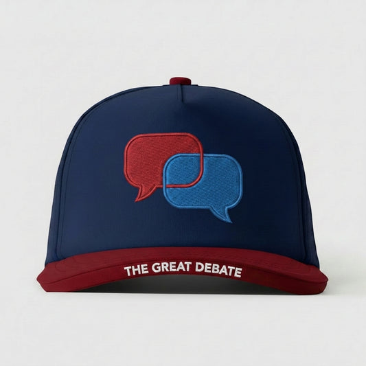 Midterm Mania 2026 — Two stylized speech bubbles (red & blue)
