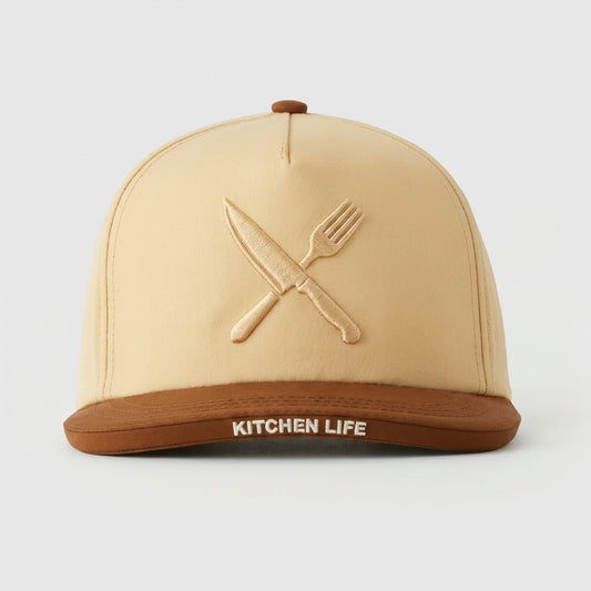 Flavor Caps Drop — A chef's knife and fork crossed